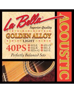 LaBella Golden Alloy Wound snarenset akoestisch, light, 012-016-022-031-041-052
