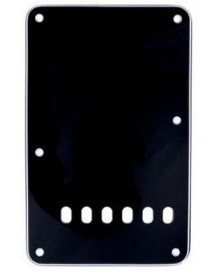 Fender® Strat® Backplate 3ply black 6h. 