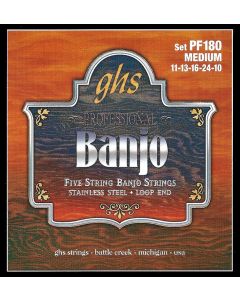 GHS PF 180 5-Str. Banjo String St. Steel