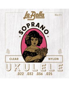 La Bella 11 Soprano Ukulele/clear Nylon