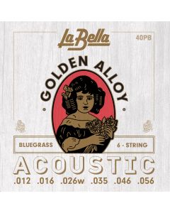 La Bella 40PB Golden Alloy012/056