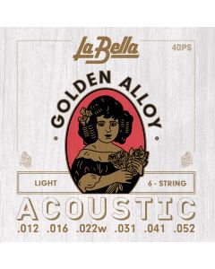 La Bella 40PS Golden Alloy012/052