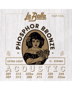 La Bella 7GP12XL Phosphor Bronze Ex Light