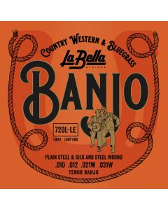 La Bella Banjo Silver plated Loop End 010-031