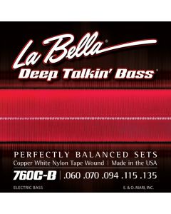 La Bella Bass 760CB White Nylon 060/135