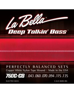 La Bella Bass 760CCB White Nylon 043/135