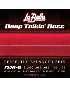 La Bella Black Nylon Tape 750NB 050/135