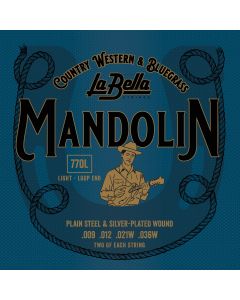 La Bella Mandolin Silv. plated Loop End*