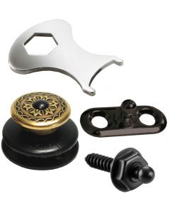 Loxx Security Lock Acoustic Vict. Brass/black