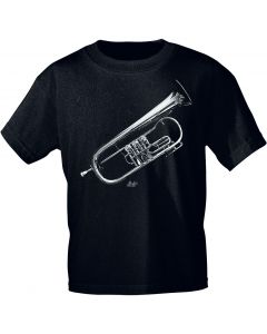 T-Shirt black Flügelhorn S
