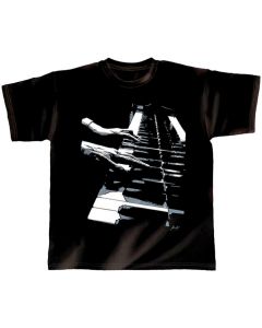 T-Shirt black Piano Hands XXL