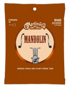 Martin string set mandolin, 80/20 bronze, standard, 2x010 2x014 024-024-034-034