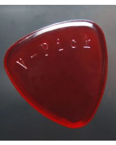 V-Pick Freakishly Lrg Round Pick rubyred