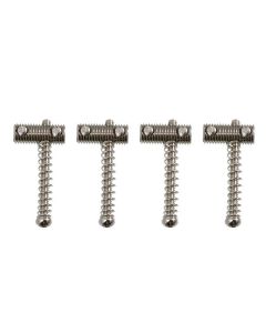 Allparts vintage style steel bridge saddles for Bass