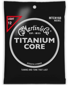 Martin Titanium Core Acoustic string set titanium core and nickel wrap