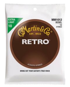 Martin Retro Acoustic string set 12-string monel wound