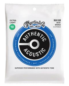 Martin Authentic Acoustic string set 12-string 80/20 bronze