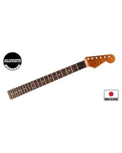 Allparts VIN-MOD neck for Stratocaster, AAA+ roasted flamed maple, rosewood fretboard Floyd slot, poly finish