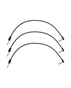 Fender Professional Series Blockchain 16" patch cable, 3-pack, straight/angled