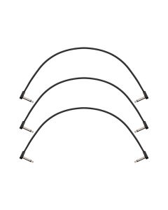 Fender Professional Series Blockchain 16" patch cable, 3-pack, angle/angle