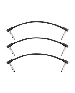Fender Professional Series Blockchain 6" patch cable, 3-pack, angle/angle