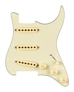 Fender Pre-wired Strat Pickguard Eric Johnson Signature SSS, 11 screw holes, mint green