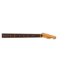 Fender Genuine Replacement Part satin roasted maple Telecaster neck, 22 jumbo frets, 12" radius, rosewood, flat oval shape
