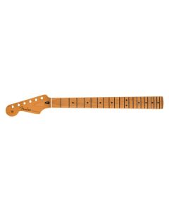 Fender Genuine Replacement Part satin roasted maple Stratocaster lefthanded neck, 22 jumbo frets 12" radius, maple, flat oval shape