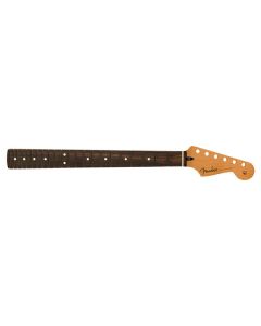 Fender Genuine Replacement Part satin roasted maple Stratocaster neck, 22 jumbo frets, 12" radius, rosewood, flat oval shape