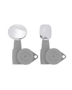 Hipshot	butter bean guitar tuner button, chrome