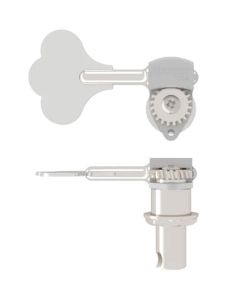 Hipshot	HB6 3/8" licensed Ultralite bass tuning machine, chrome, clover key, treble side