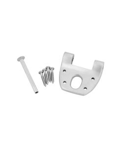 Bigsby extra short hinge with pin and screws, polished aluminium