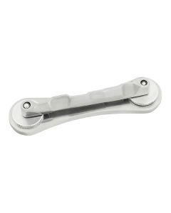 Bigsby Sorkin (bowtie) bridge assembly, polished aluminium