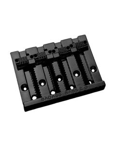 Allparts Leo Quan Badass II 4-string bass bridge, grooved saddles, black