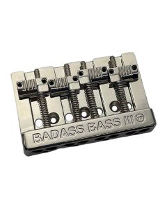 Allparts Leo Quan Badass III 4-string bass bridge, grooved saddles, nickel
