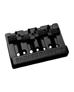 Allparts Leo Quan Badass III 4-string bass bridge, grooved saddles, black