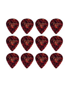 Fender Classic Celluloid Picks 12 pieces, 551 shape, extra heavy
