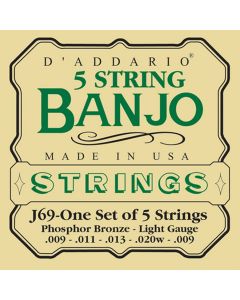 D'Addario snarenset 5-snarige banjo