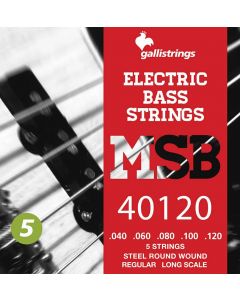 Galli Magic Sound Bass snarenset 5-snarige basgitaar, stainless steel regular, 040-060-080-100-120