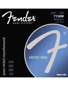 Fender Original 7150s string set electric bass pure nickel roundwound medium 045-065-085-105 