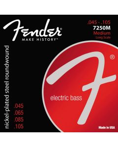 Fender Super 7250s string set electric bass nickel roundwound medium 045-065-085-105 