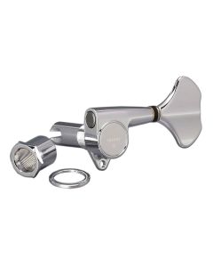 Gotoh machine heads for bass guitar, 2x left and 2x right, chrome GB-707