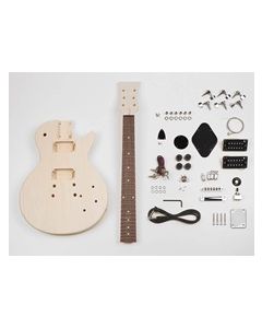 Guitar assembly kit, Les Paul model, basswood body, 22 frets,