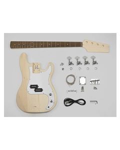 Bass guitar assembly kit, P-Bass model, basswood body, 20 fret