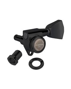 Gotoh SG301 machine heads with Magnum Lock Trad and 04 buttons, 3L3R, black
