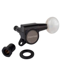 Gotoh SG381 machine heads with 05PW buttons, 6L, black