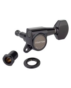 Gotoh SG381 machine heads with 07 buttons, 1L5R, cosmo black