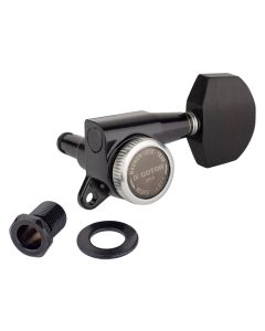 Gotoh SG381 machine heads with Magnum Lock Trad and EN01 buttons, 3L3R, cosmo black