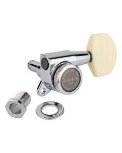 Gotoh SG381 machine heads with Magnum Lock Trad and M01 buttons, 3L3R, chrome