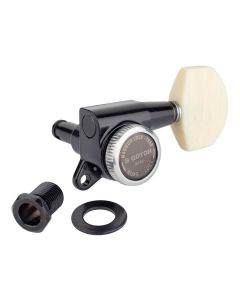 Gotoh SG381 machine heads with Magnum Lock Trad and M01 buttons, 3L3R, cosmo black